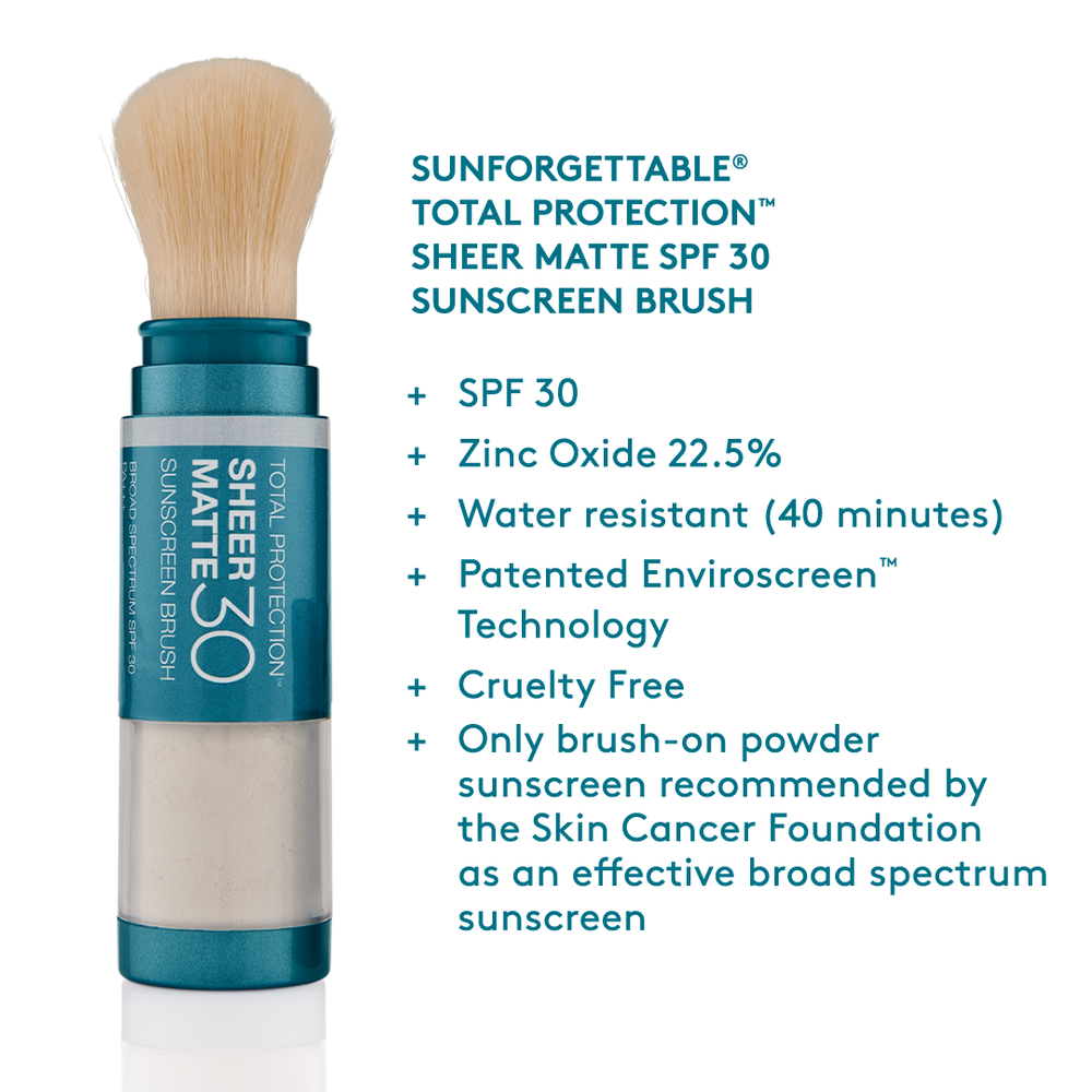 Colorescience® Sunforgettable® Total Protection® Sheer Matte SPF 30 Sunscreen Brush